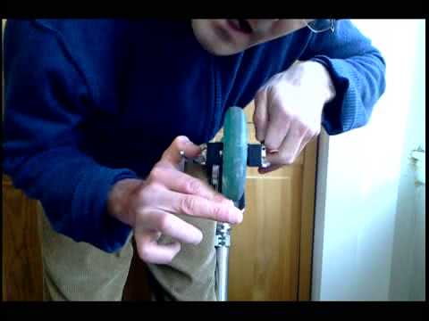 Replace scooter wheels by turning the scooter upside down