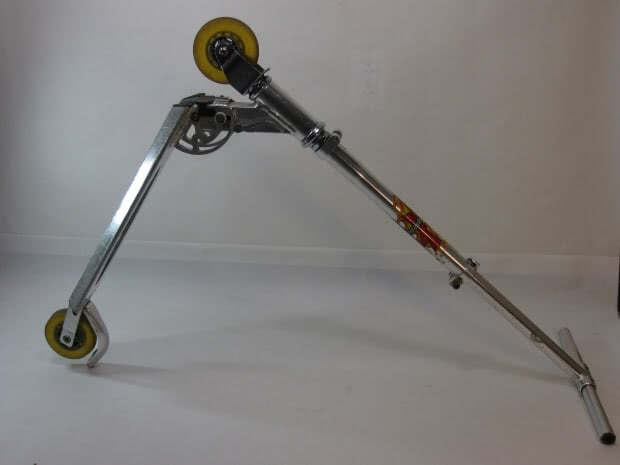 Turn The Scooter UpSide Down When Replacing Wheels