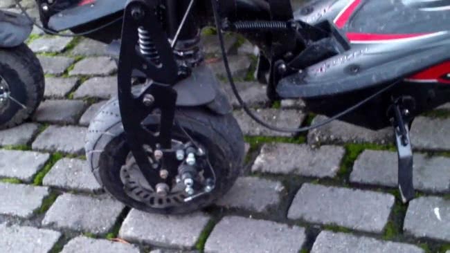 Best Adult Electric Scooter Brakes and Front Wheel Uberscoot Review