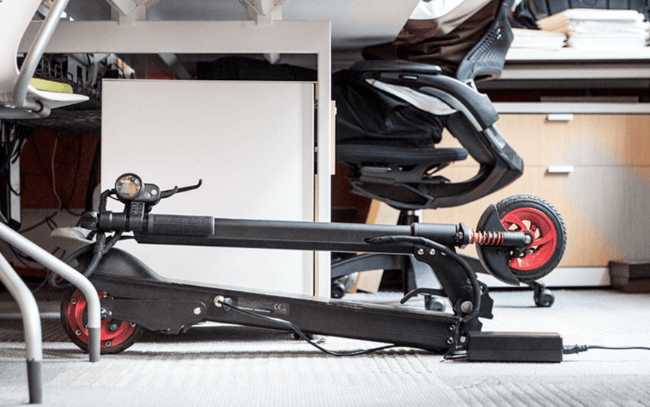 The EcoReco M5 Can Be Easily Folded Under A Desk